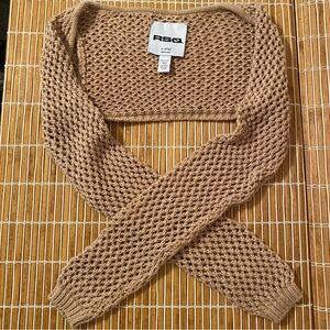 RSQ Women's Small Knit Beige Bolero Sweater Shrug